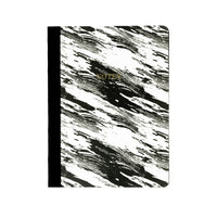 Hilroy Black & Grey Wood Grain Journal - 6" x 8" - 96 Sheets-Durable hard cover