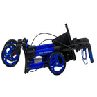 Journey Breeze Rollator Mobility Walker - Blue-Adjustable backrest allows for more personalized seated comfort