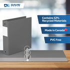 Davis Group Premium Economy Binder - Round Ring - 2" - Grey - 6 Pack-Ideal for Conferences, Reference, Colleges & Universities