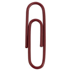 JAM Paper Colourful Standard Paper Clips - Regular 1" - Burgundy Maroon - 100 Pack-Colour: Burgundy
