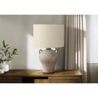 Monarch Specialties 22" H Transitional Table Lamp - Beige Ceramic / Beige Shade-Perfect for illuminating an end or side table, nightstand, or console, this decorative lamp enhances the ambiance of your space while harmonizing with transitional style settings
