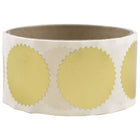 JAM Paper Round Circle Label Wafer Seals with Serrated Edges, 1 1/2, Gold, 2 packs of 100 (2263770g)-Size: 1 5/8"