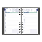 Blueline 2027 CoilPro Daily Planner with Hard Cover - 8" x 5" - Assorted Colours - Bilingual-Previous, current and following monthly calendars at the top of each spread