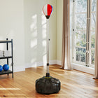 Soozier Freestanding Reflex Bag - 57.9" -65" Speed Bag with Stand-Base fills with 33 lb (15kg) water, 55lbs (25kg) sand or 44lbs (20kg) mixture of both 