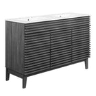 Modway Render 48" Double Sink Bathroom Vanity - Charcoal/White-Fixtures Not Included