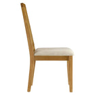 Modway Arlo Faux Rattan and Wood Dining Side Chairs - Natural/Heathered Weave Light Beige - 2 Pack-Assembly Required