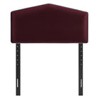 Modway Cosette Performance Velvet Twin Size Headboard - Mulberry-Dense Foam Cushioning
