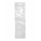 KL Rubber Resealable Polyethylene Bag With Butterfly Hang Hole - 2 Mil - 3" x 10” - 1000 Pack-Offset lip design with durable zipper for easy opening and secure closure
