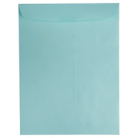 JAM Paper 10 x 13 Open End Catalog Envelopes, Aqua Blue, 100 Pack (31287539g)-Aqua