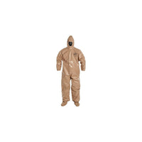 Dupont Personal Protection Coverall Tychem CPF3 Elastic Wrist, Small (C3128T-S)-Colour: Tan/Tan/Brown