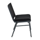 Flash Furniture HERCULES Series Big & Tall Fabric Stack Chair - Black - 2 Pack-1000 lb. Weight Capacity