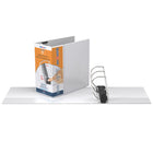 QuickFit Pro HD Single Touch Pin-Lock View Binder - 6" - White-11.5"H x 13"W (For Letter Size)