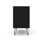 Manhattan Comfort Rockefeller 35.24" Mid-Century Modern 3-Drawer Dresser 2-Piece Set - Black-10