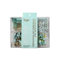 Logix Stationery Set - Teal -Fresh teal color for a modern and professional look