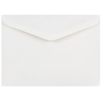 JAM Paper A7 Invitation Envelopes, 5.25 x 7.25, White with V-Flap, 1000 Pack (04023210B)-White
