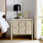 Modway Toscana 2-Drawer Nightstand - Travertine-Full-Glide Drawers