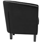 Modway Prospect Performance Velvet Armchair - Black-Espresso Stained Wood Legs