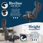 La-Z-Boy Channing Massage Executive Chair - Black-Effortless recline with 4 lockout positions