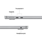 Apple MacBook Air 13" - M5 - 10-core CPU - 1 TB SSD - 16 GB Unified Memory - Silver-Connect It All - MacBook Air features two Thunderbolt 4 ports, a MagSafe charging port, a headphone jack - as well as the Apple N1 wireless chip for Wi-Fi 7 and Bluetooth 6. And it supports up to two external displays