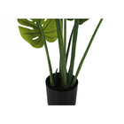 Monarch Specialties 45" Artificial Indoor Monstera Tree - Floor - Black Pot-No assembly required: product dimensions: 26 in. L x 22 in. W x 45 in. H