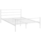 Modway Alina Platform Queen Bed Frame - White-Rustic Cottage Metal Platform Bed