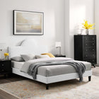 Modway Soleil Performance Velvet King Bed - White-8
