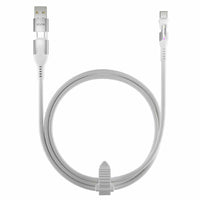 Statik PowerPivot Pro Nylon Braided Charge/Sync Cable USB-C to USB-C 10ft White-Rotating Connector Stays Out of Your Way. The PowerPivot  rotates and spins so you can still use your phone, in landscape or portrait mode, without interruptions