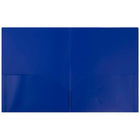 JAM Paper Pop 2-Pocket Portfolio Folder - Deep Blue - 6 Pack-Size: 9.5 x 11.5 inches | Easily fits 8.5" x 11" documents