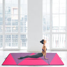 Soozier Folding Gymnastics Tumbling Mat - Exercise Mat with Carrying Handles - 4' W x 10' L x 2" D-2" Thick firm high-density EPE eco-friendly foam for ultimate comfort and durability 