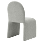 Modway Junia Boucle Upholstered Arch Armless Dining Chair - Dove Grey-8