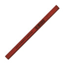 Dixon Industrial Carpenter Pencils Hard Graphite Core - 7" - Red/Black-Carpenter pencil lays down a long lasting, smooth, rich black mark