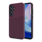 AXS PROTech Plus Dual-Layered Anti-Shock Sleek Case for Samsung Galaxy S24 FE - Sangria-Drop resistant up to 10 feet
