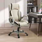 Vinsetto PU Leather Executive Office Chair with Swivel Wheels - Ergonomic-360 degree rotating allows a range of your movement, an easy discussion with your partners
