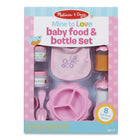 Melissa & Doug Mine to Love - Baby Food & Bottle Set -Take care of baby with this adorable 8-piece set