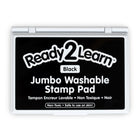 Ready 2 Learn Jumbo Washable Stamp Pad - Black - 6.2" L x 4.1" W - 2 Pack-Create vivid images: The high-quality ink provides sharp images when stamped. Use it to decorate posters, signs, notebooks and so much more!