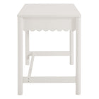 Modway Emmeline 47.64" 1-Drawer Scallop Writing Desk - White-Assembly Required