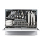 BLACK+DECKER Countertop Dishwasher - 6 Wash Programs - 6-Place Setting - White-6 wash programs: Rinse, Speed, Glass, ECO, Normal, Heavy