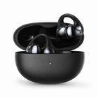 Rwan Clip Open-Ear Earbuds - Black-Open-ear clip-on design keeps the ear canal uncovered for greater awareness of your surroundings