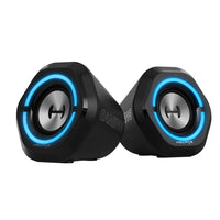 Hecate by Edifier G1000 Bluetooth Multi-Input Gaming Stereo Speakers with RGB Lights - Black-12 patterns of RGB ambient lighting effects are designed for pc speakers, to personalize your desktop and enhance your gaming and auditory experience