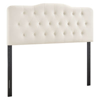Modway Annabel Stain-Resistant Performance Velvet King Headboard - Alabaster-Stain-Resistant Performance Velvet