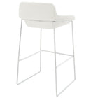 Modway Garner Bar Stool - White-Built-in footrest