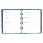 Blueline 17 Months Weekly/Monthly Planner - August to Dec - 9-1/4" H x 7"-1/4" W - Celestial Design - Bilingual-Ruled weekly layout