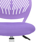 Homy Casa Teen Task Chair - Purple-Colourful casters suitable for hardwood or carpeted floors
