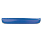 Staples Gel Wrist Rest - Blue Crystal-Crystal gel keyboard wrist rest