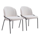 Zuo Jambi Dining Chair - Ivory - Set of 2-Assembly required