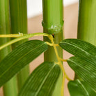 HOMCOM 4.6' Artificial Bamboo Tree in Pot for Indoor Decoration - Green-Colour: Green 