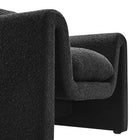 Modway Waverly Boucle Upholstered Armchair - Black-8