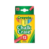Crayola Colourex Chalk, Assorted Colours, 12 Pack-Crayola chalkboard chalk offers the highest quality, in strong, durable sticks