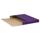 JAM Paper Thick Portfolio File Carrying Case with Elastic Band - 10 x 1 1/4 x 13 1/4 - Purple-A great business portfolio to use around the house, classroom, office or on the go