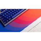 ONEofZERO Large Premium Mouse Pad - Rhythmicore Astro Flow-About Rhythmicore: Inspired by op art and mid century design, this piece uses a bold geometric form to create a dynamic visual design giving the impression of movement.  This exclusive artist collaboration features 3 colourways and are accompanied with matching print/poster measuring 32x32cm to further elevate your desk space.